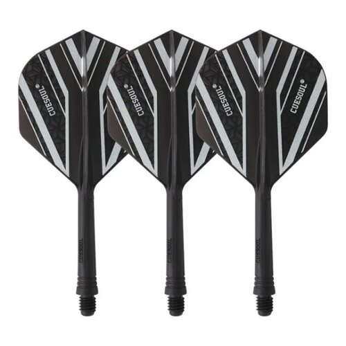 CUESOUL Cuesoul - Tero Flight System AK5 Rost Black Pattern - Black Standard - Dart Flights