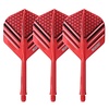 CUESOUL Cuesoul - Tero Flight System AK5 Rost Honnycombs Pattern - Red Standard- Dart Flights