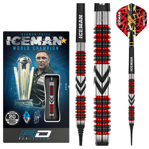 Red Dragon Red Dragon Gerwyn Price Firebird 90% Soft Tip - Dartpijlen