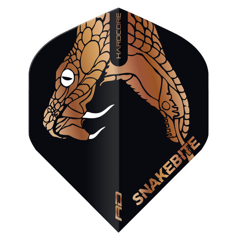 Red Dragon Red Dragon Peter Wright Black & Bronze Snake Hardcore Premium Standard - Dart Flights