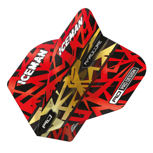 Red Dragon Red Dragon Gerwyn Price Red & Gold Hardcore Premium Standard - Dart Flights