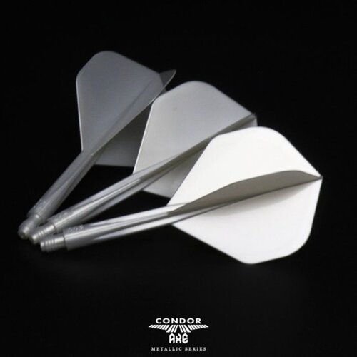 Condor Condor AXE Metallic Pearl Silver Standard - Dart Flights