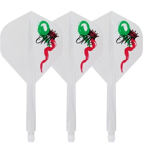 Condor Condor Axe Flight System - Red Crown - Standard White - Dart Flights