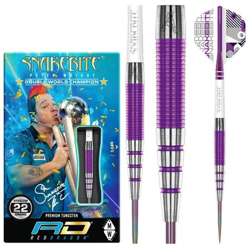 Red Dragon Red Dragon Peter Wright Snakebite PL15 Medusa 90% - Dartpijlen