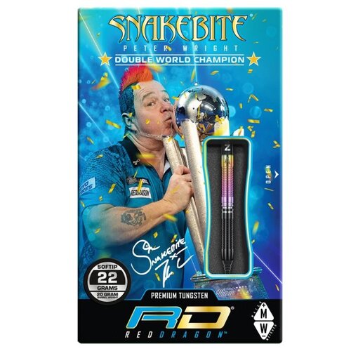 Red Dragon Red Dragon Peter Wright Snakebite World Champion 2020 Edition Soft Tip - Dartpijlen