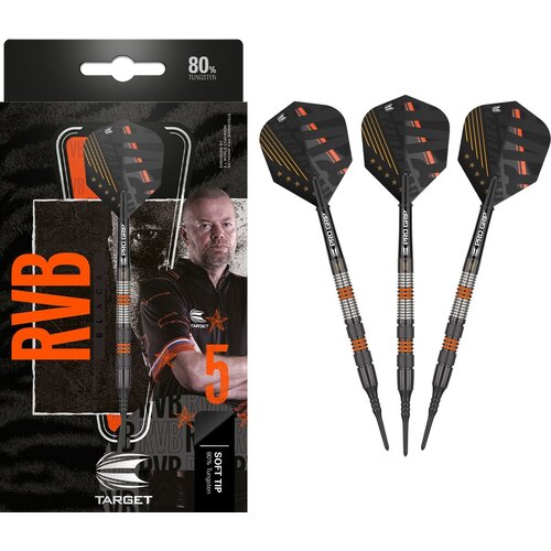 Target Target Raymond van Barneveld RVB 80% Black Soft tip - Dartpijlen