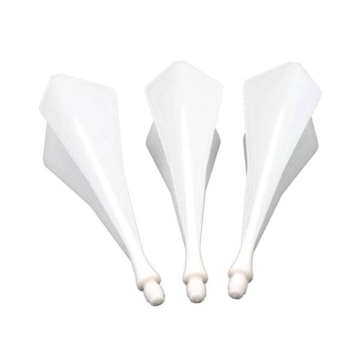 CUESOUL Cuesoul - TRAJ AK8 Integrated Dart Flights - Diamond Shape - White