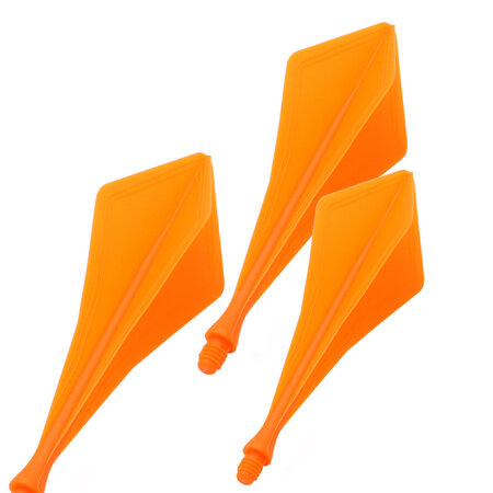 CUESOUL Cuesoul - TRAJ AK8 Integrated Dart Flights - Diamond Shape - Orange
