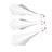 Cuesoul - TRAJ AK8 Integrated Dart Flights - Diamond Shape - White