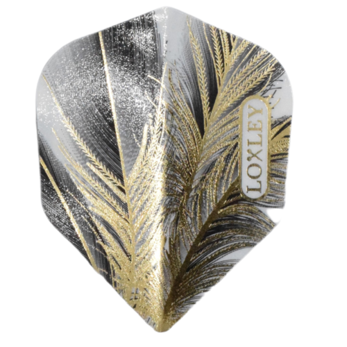 Loxley Loxley Feather Grey & Gold NO6 - Dart Flights