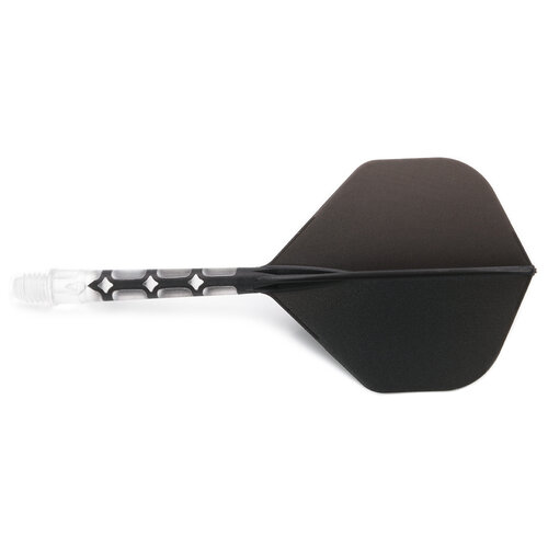 CUESOUL Cuesoul - ROST T19 Integrated Dart Flights - Standard Shape - Clear Black