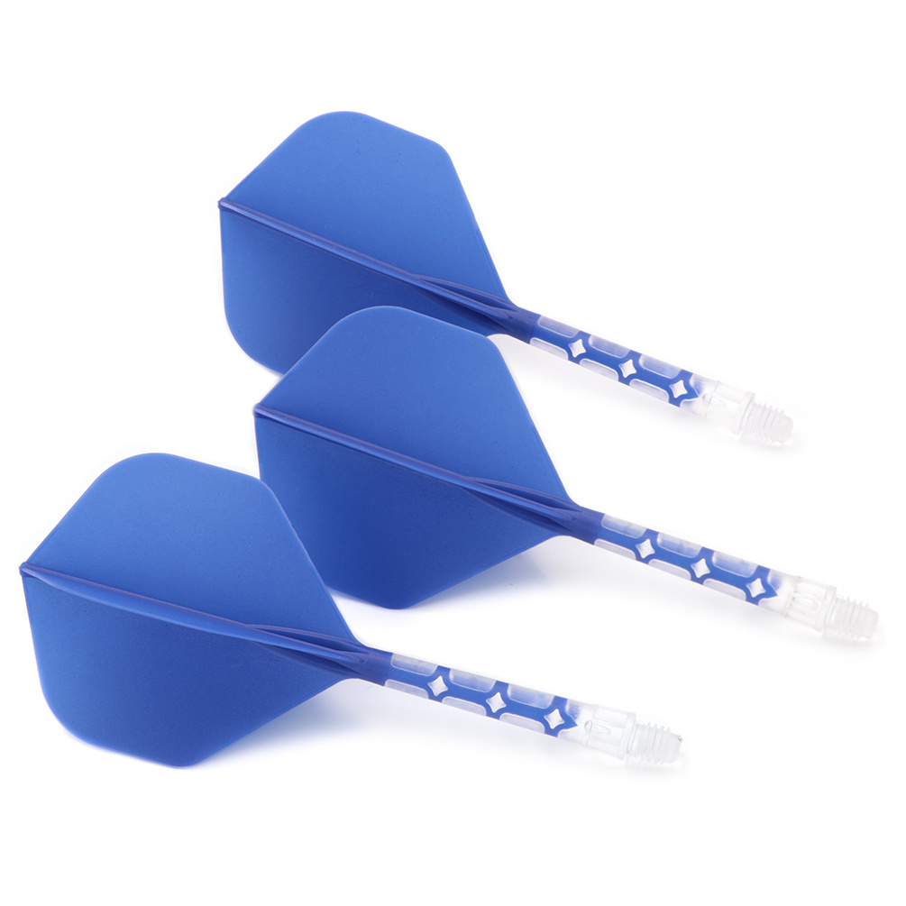 Cuesoul ROST T19 Integrated Dart Flights Standard Shape Clear Blu