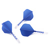 CUESOUL Cuesoul - ROST T19 Integrated Dart Flights - Standard Shape - Clear Blue