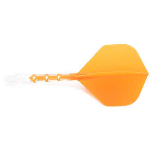 CUESOUL Cuesoul - ROST T19 Integrated Dart Flights - Standard Shape - Clear Orange
