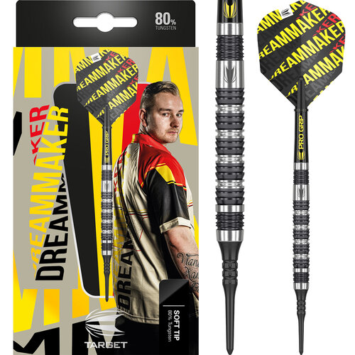 Target Target Dimitri van den Bergh 80% Soft Tip - Dartpijlen