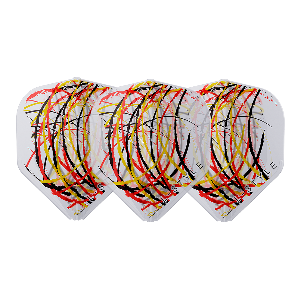 LStyle L1 EZ RYB Series Type B Clear White Dart Flights