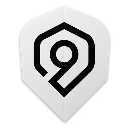 Perfect Nine Perfect Nine Logo White - Dart Flights