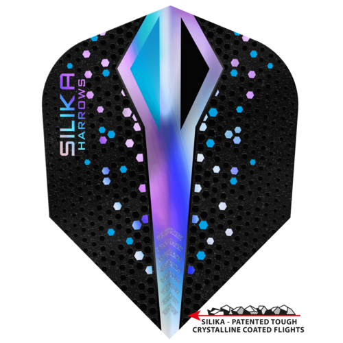 Harrows Harrows Silika Color Shift Silver NO6 Tough Crystalline Coated - Dart Flights