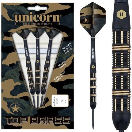 Unicorn Unicorn Top 3 Brass - Dartpijlen