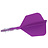 Cuesoul ROST T19 Integrated Dart Flights Big Wing Carbon Purple - Dart Flights