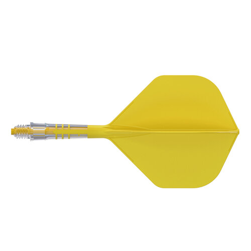 CUESOUL Cuesoul ROST T19 Integrated Dart Flights Big Standard Wing Carbon Yellow - Dart Flights