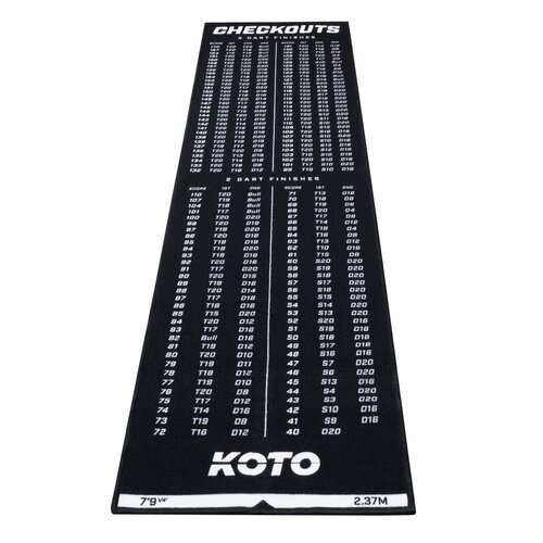 KOTO KOTO Carpet Checkout Dartmat 237x60cm