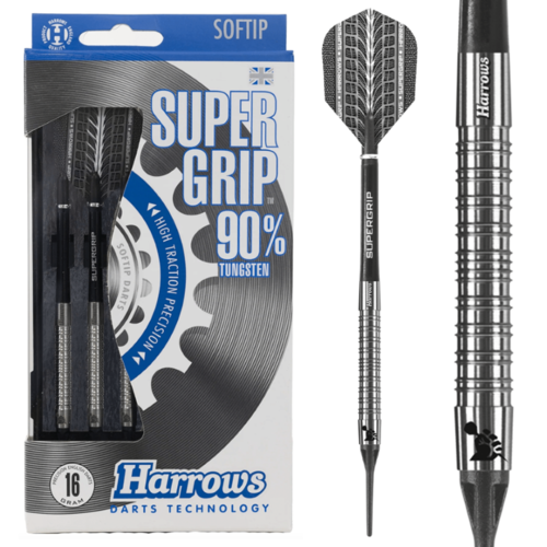 Harrows Harrows Supergrip 90% tungsten Soft Tip - Dartpijlen