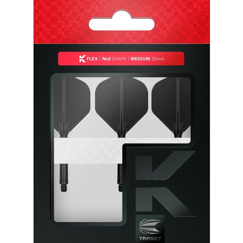 Target Target K-Flex Black NO2 - Dart Flights