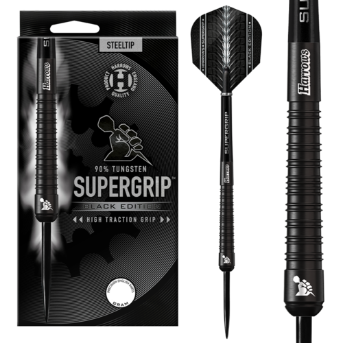 Harrows Harrows Supergrip Black 90% - Dartpijlen