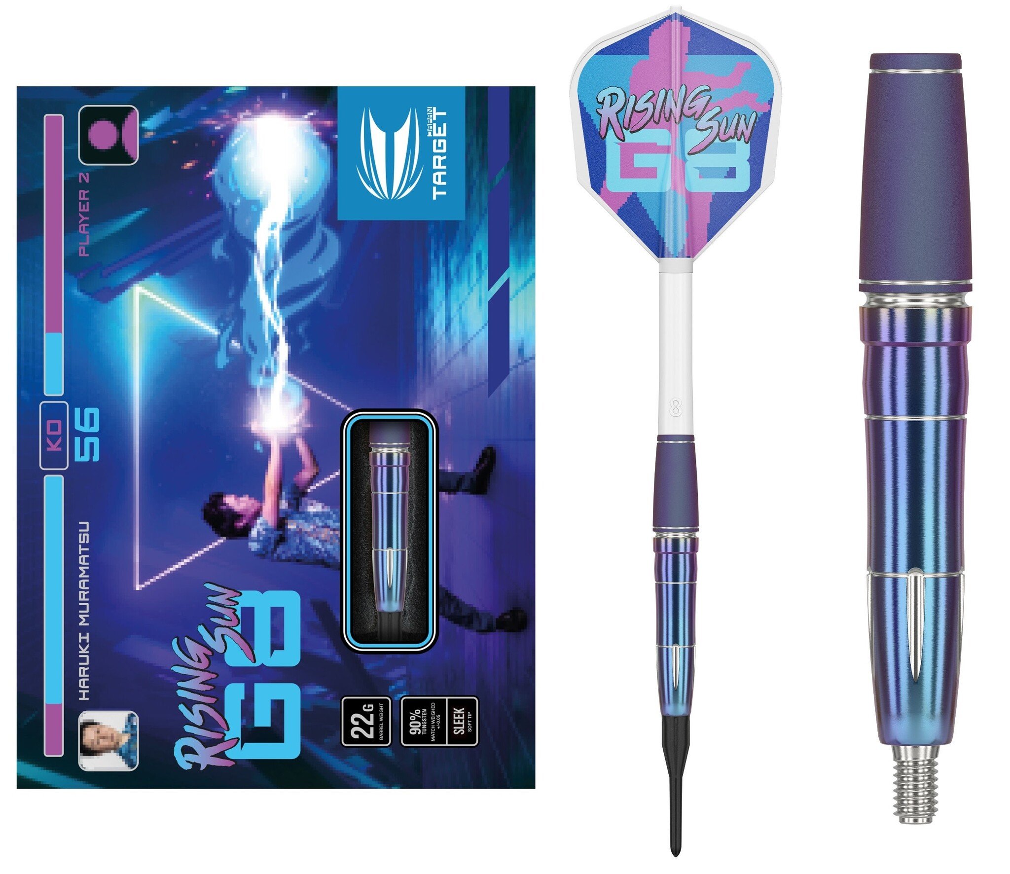 RISING SUN G7 95% 22G PREMIUM EDITION Šipky Soft Haruki Muramatsu