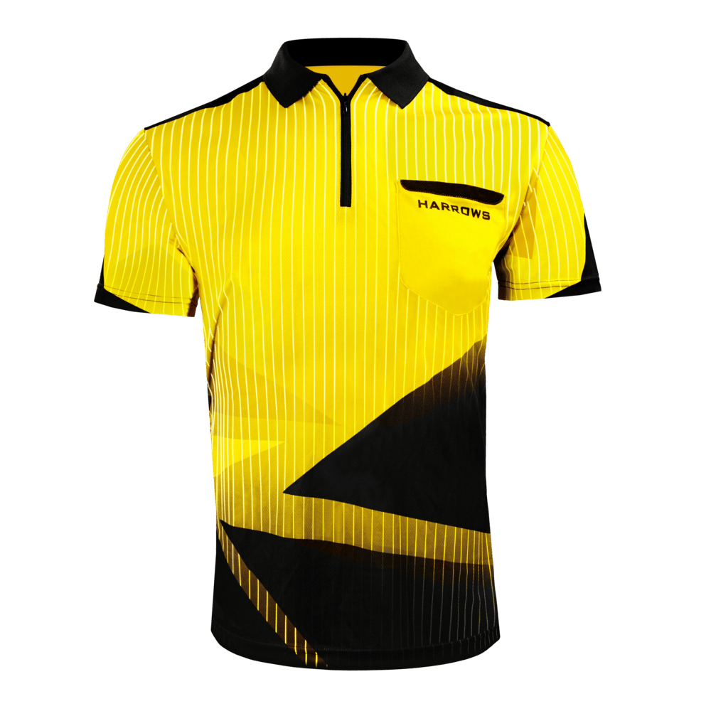 Camiseta De Dardos Harrows Vivid - Transpirable Con Bolsillo, Tallas S A 5XL, Ideal Para Competición Y Práctica