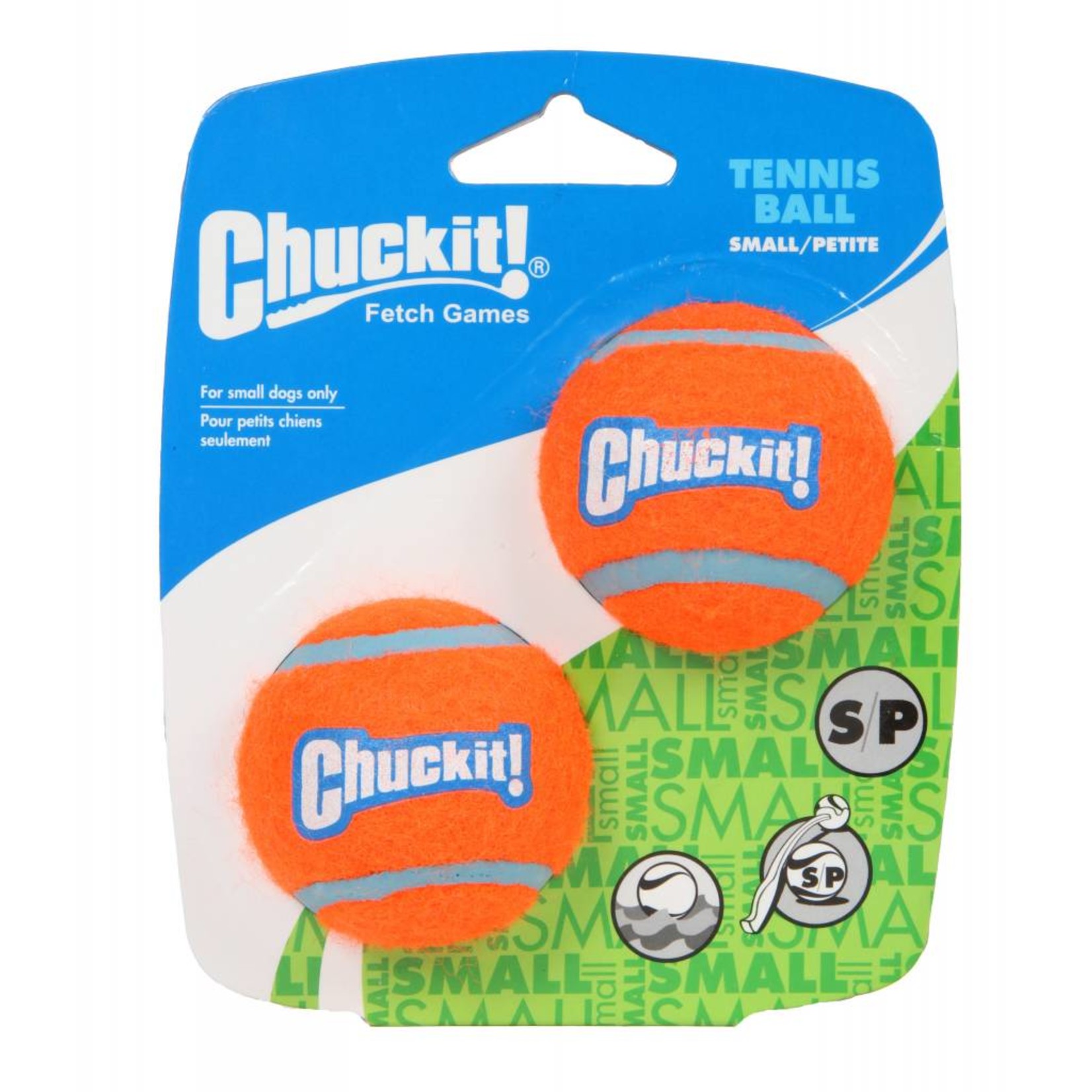 Chuckit! Tennis Ball Dog Toy, Small 4.8cm, 2 pack