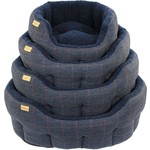 Earthbound Traditional Tweed Dog Bed, Navy