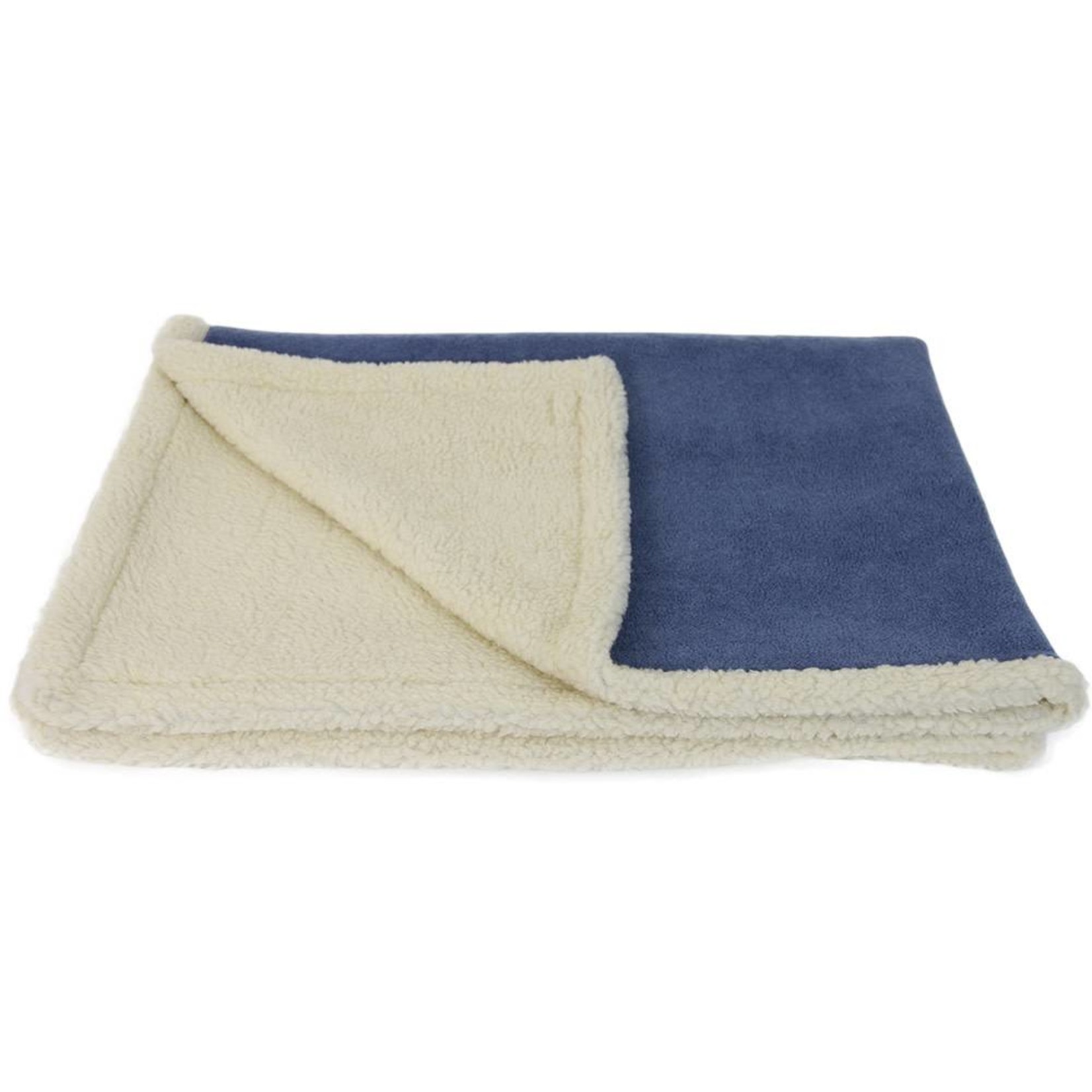 Earthbound Sherpa Pet Blanket, Denim Blue