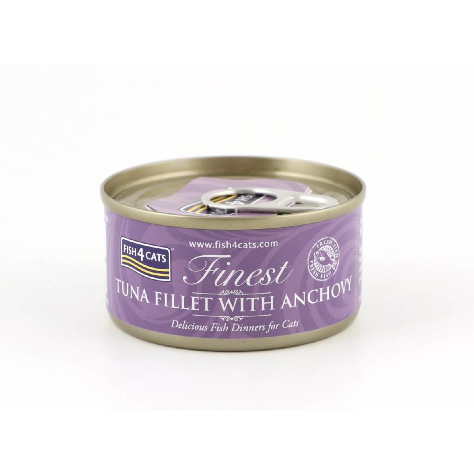 Fish4Cats Finest Tuna Fillet with Anchovy Wet Cat Food, 70g can