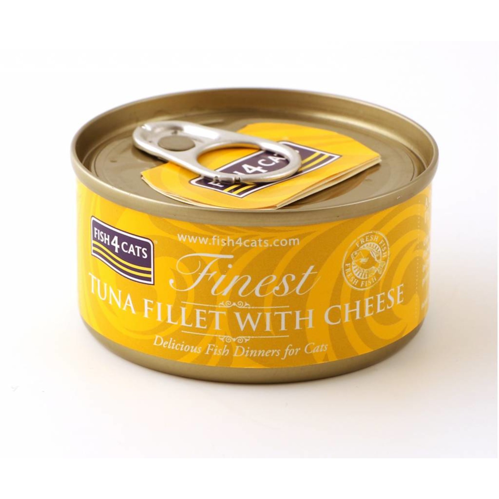 Fish4Cats Finest Tuna Fillet with Cheese Wet Cat Food, 70g can