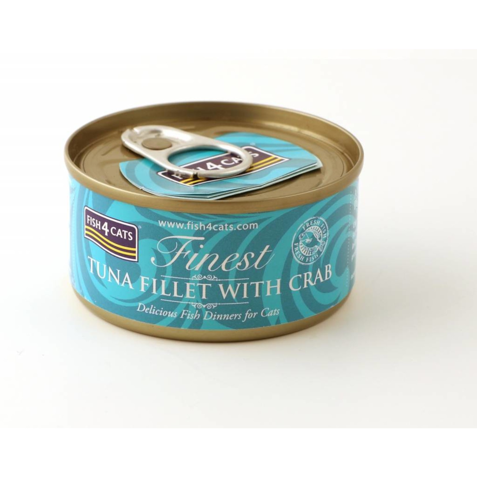 Fish4Cats Finest Tuna Fillet with Crab Wet Cat Food, 70g can