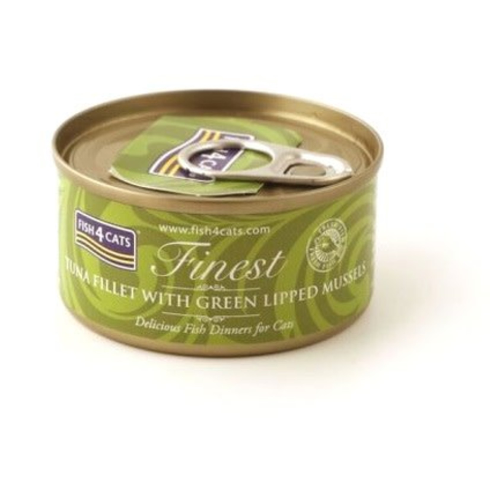 Fish4Cats Finest Tuna Fillet with Green Lipped Mussel Wet Cat Food, 70g