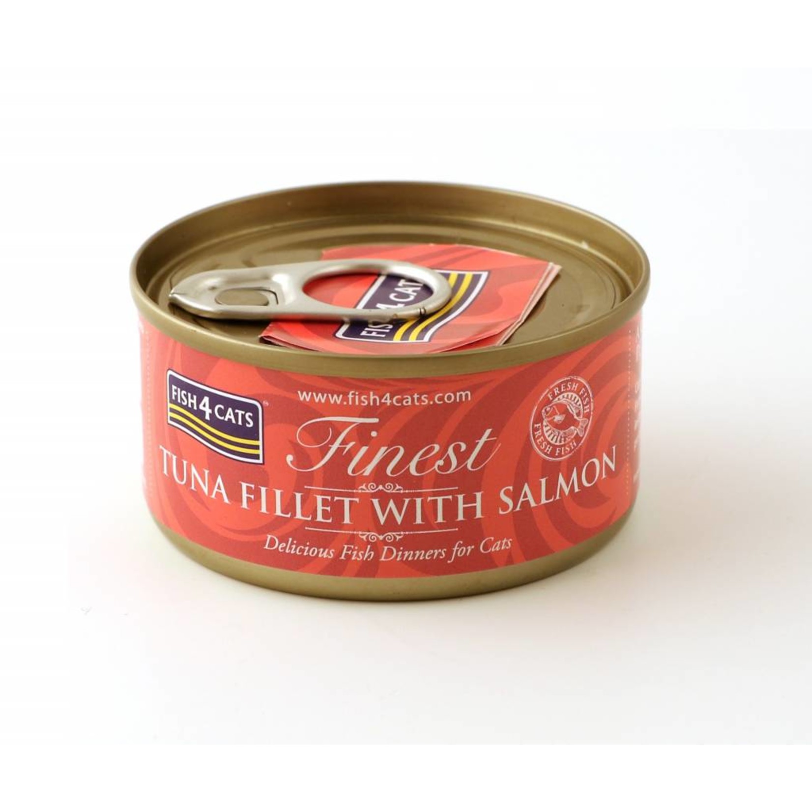 Fish4Cats Finest Tuna Fillet with Salmon Wet Cat Food, 70g can