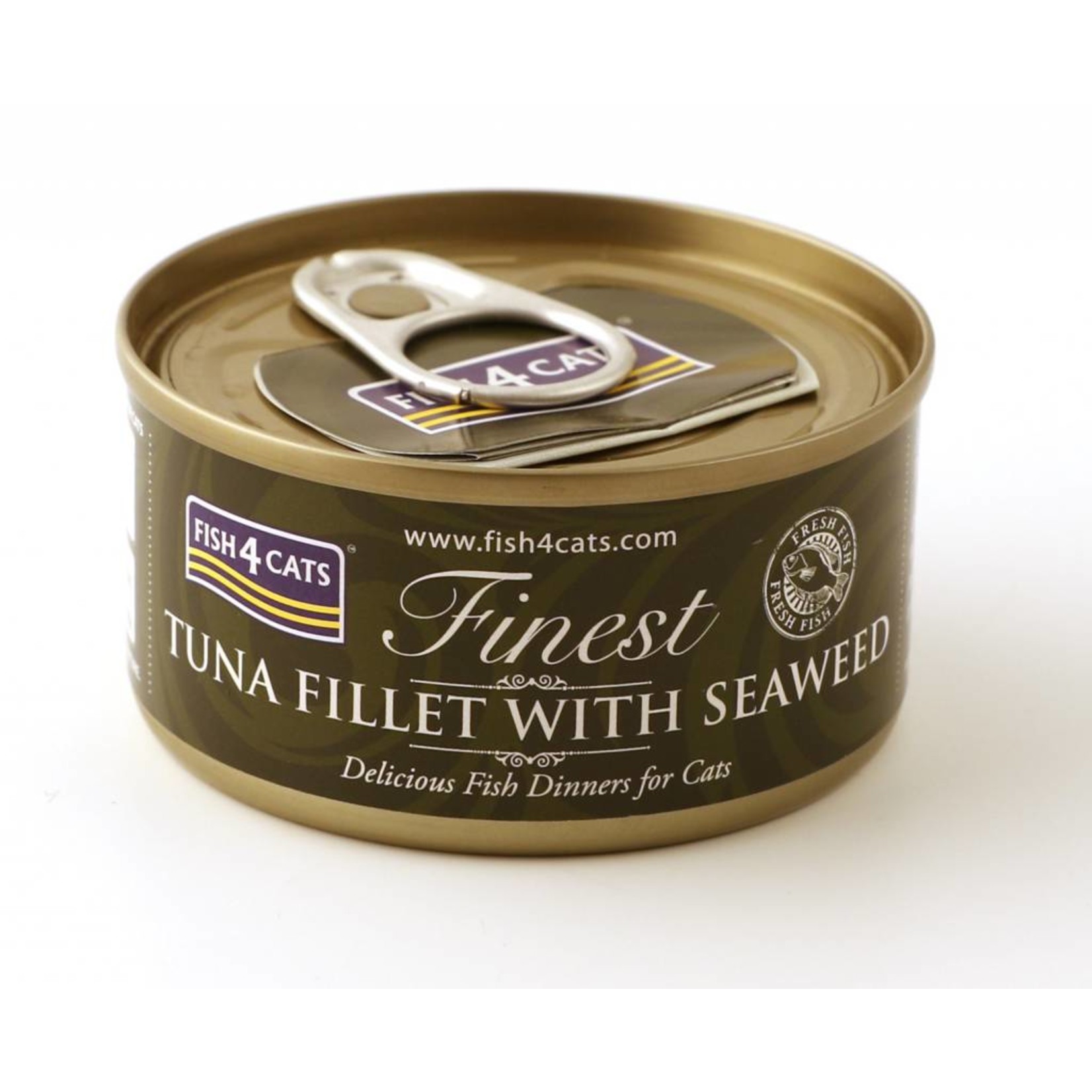 Fish4Cats Finest Tuna Fillet with Seaweed Wet Cat Food, 70g can