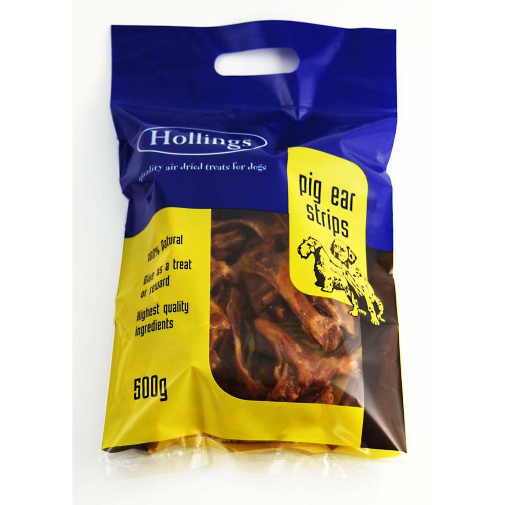 Hollings Pigs Ear Strips Dog Treats, 500g