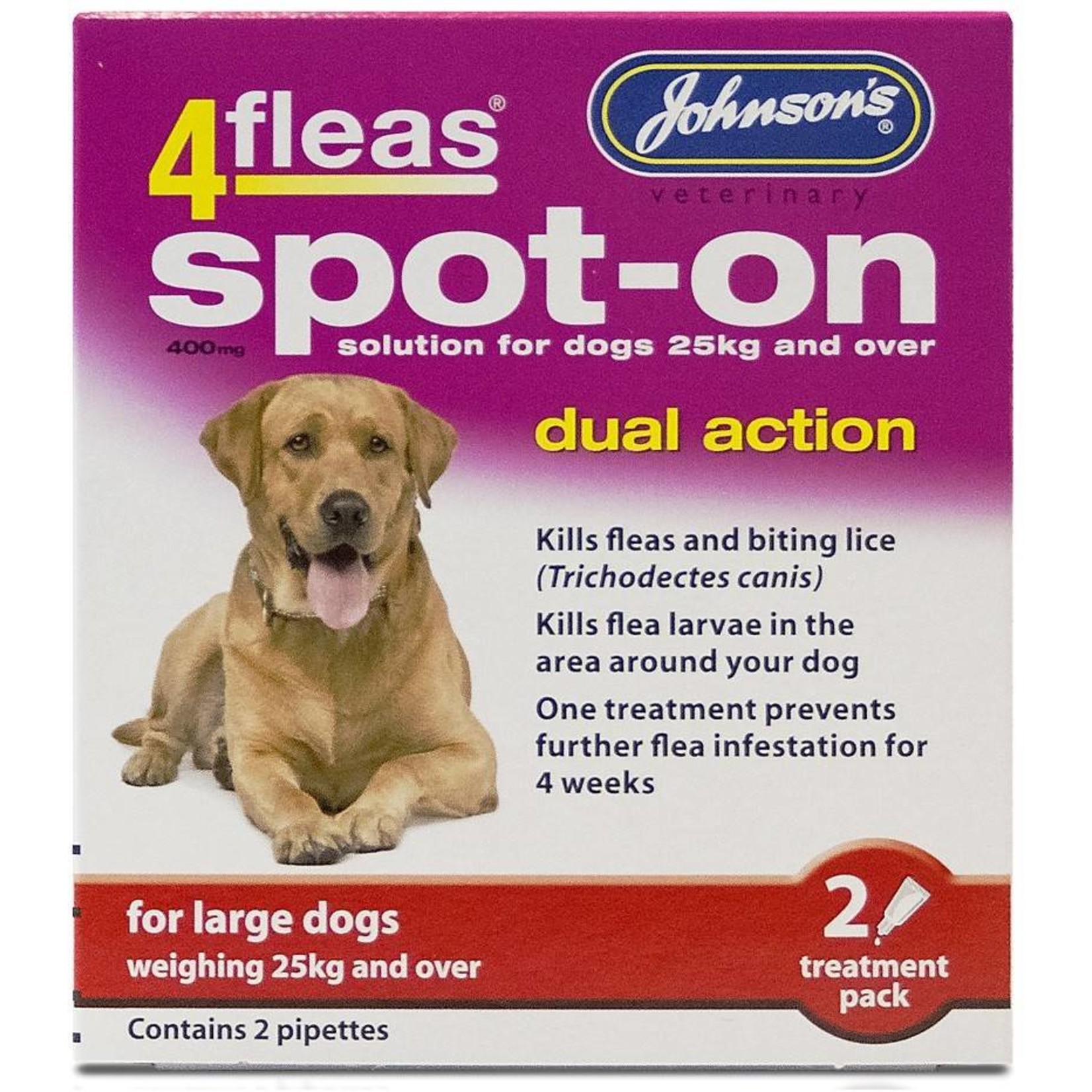 Johnson's Veterinary 4fleas Dual Action Flea & Tick Spot-on Dog