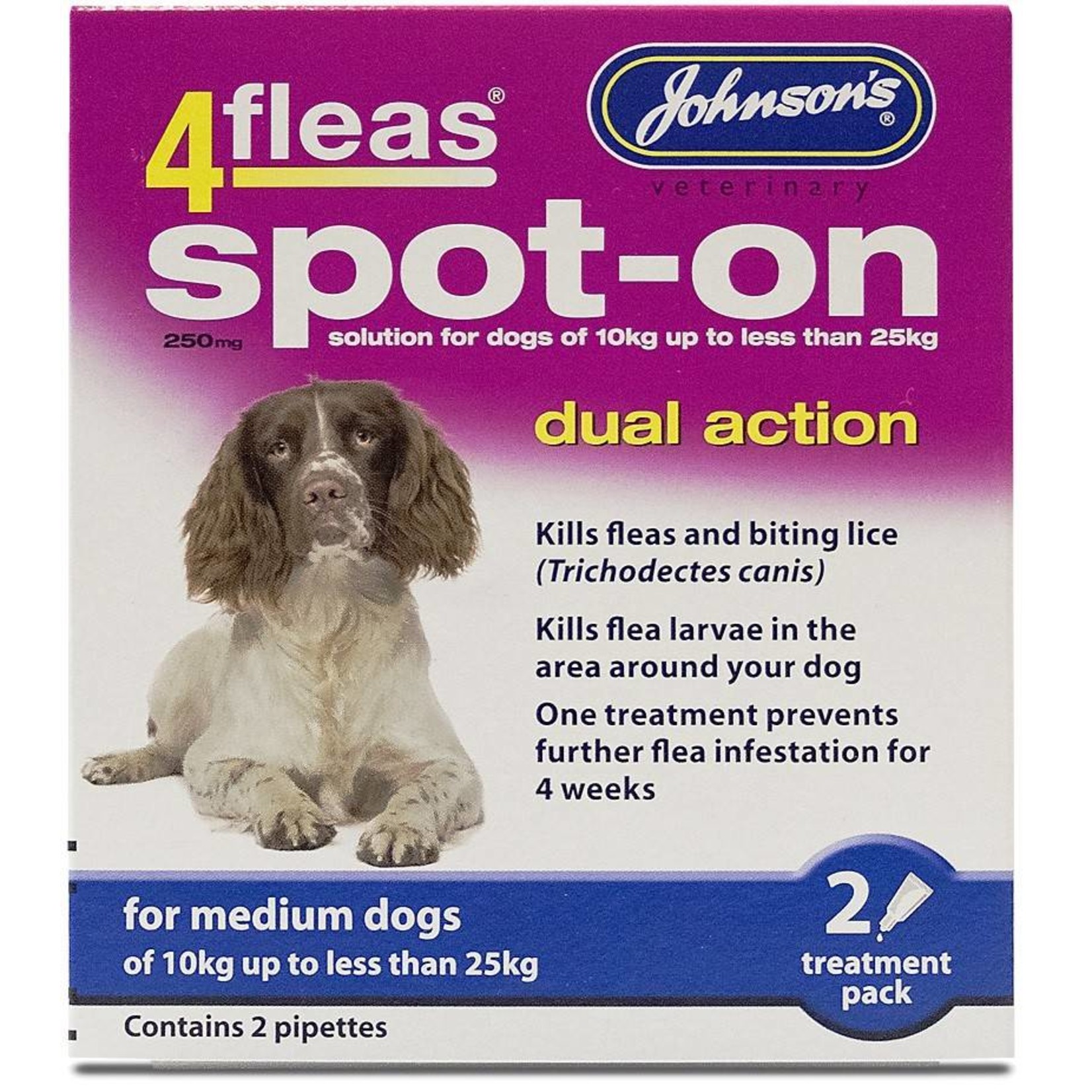 Johnson's Veterinary 4fleas Dual Action Flea & Tick Spot-on Dog
