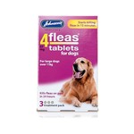 Johnson's Veterinary 4Fleas Tablets for Dogs Over 11 kg, 3 treatment pack