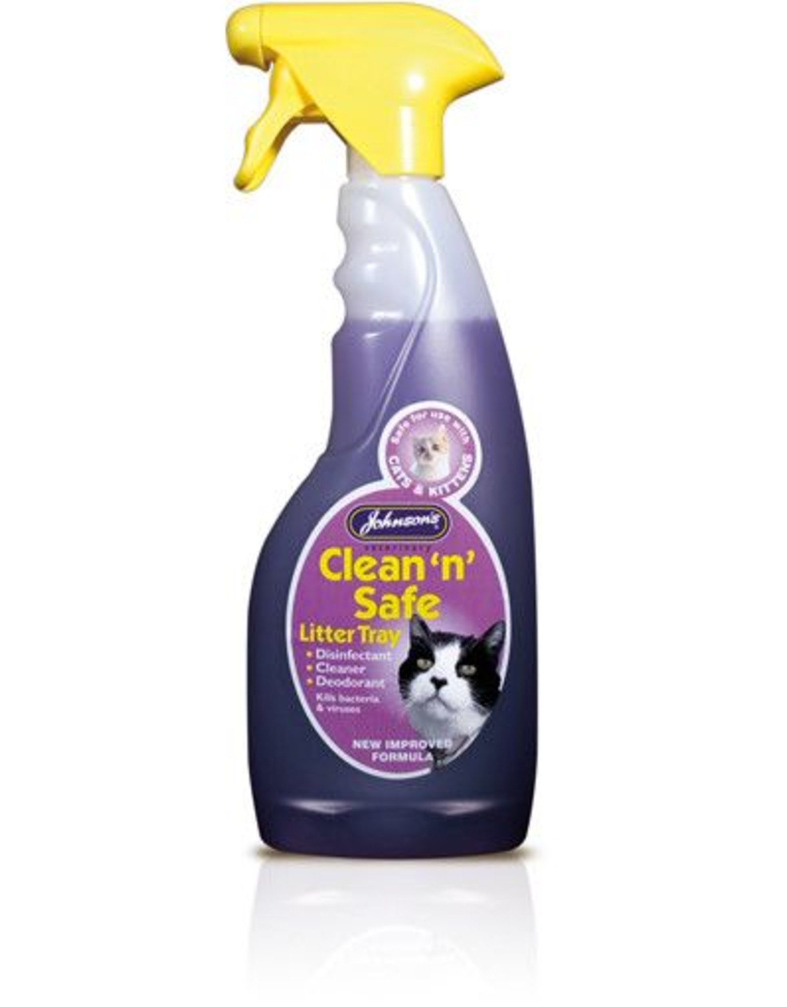 Clean n Safe Cat Litter Tray Spray Disinfectant 500ml Pet Care By Post