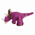 KONG Dynos Triceratops Dog Toy, Pink