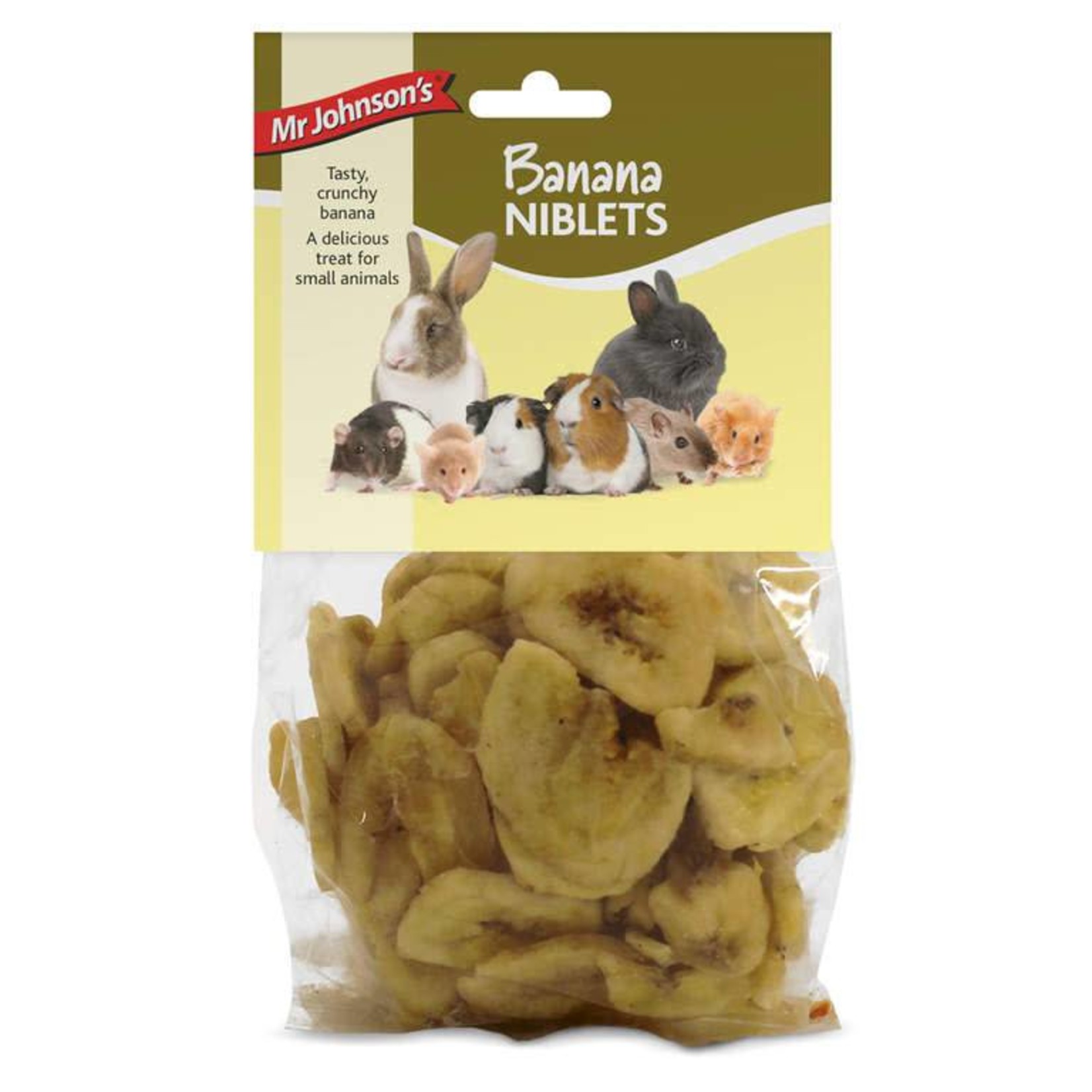 Mr Johnson's Banana Niblets Small Animal Treats, 100g