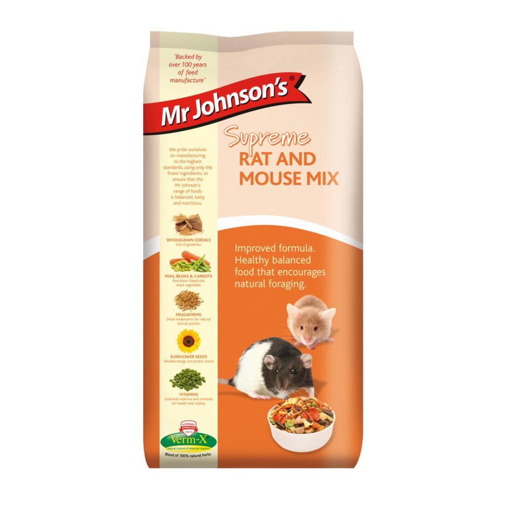 Mr Johnson's Supreme Rat & Mouse Food Mix, 900g