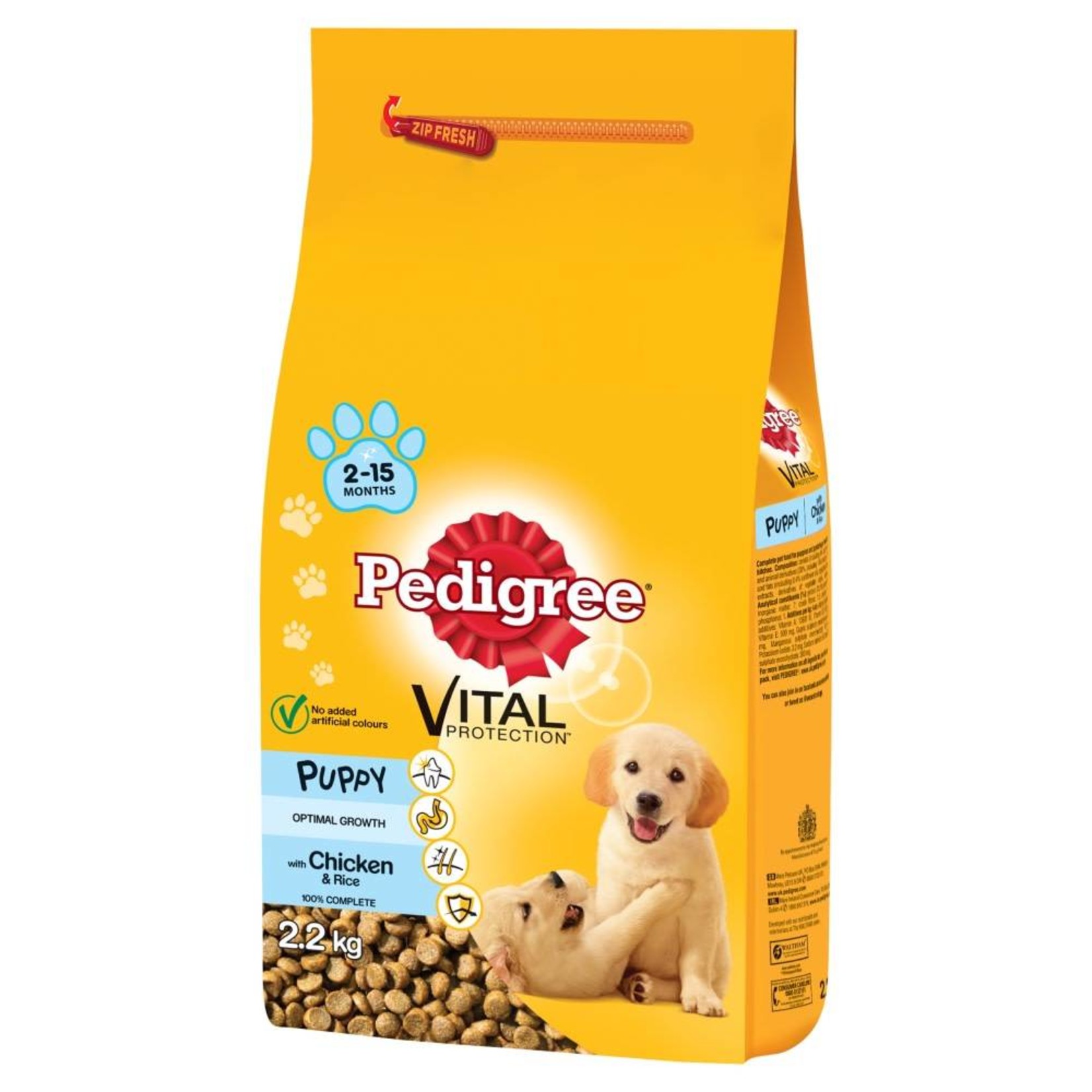 Pedigree Complete Puppy Medium Dry Dog Food with Chicken & Rice, 3kg