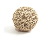Rosewood Boredom Breaker Rattan Wobble Ball Small Animal Toy, Large